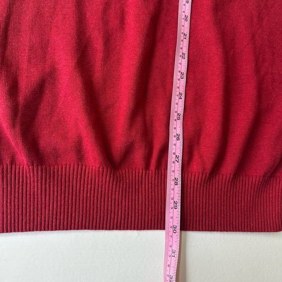 NWT.Jos. A. Bank Signature Red V-Neck Sweater XXL - Picture 6 of 11